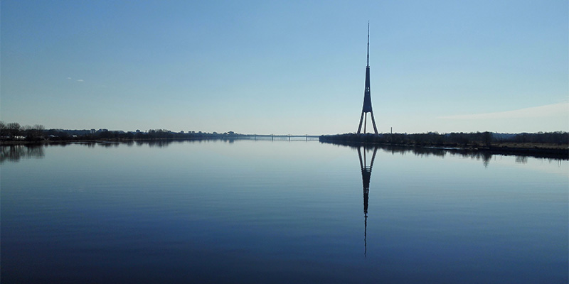 Daugava with a needle