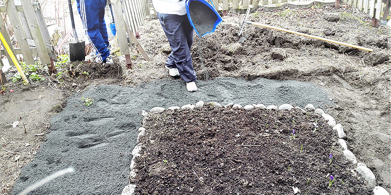 Paver base competently applied